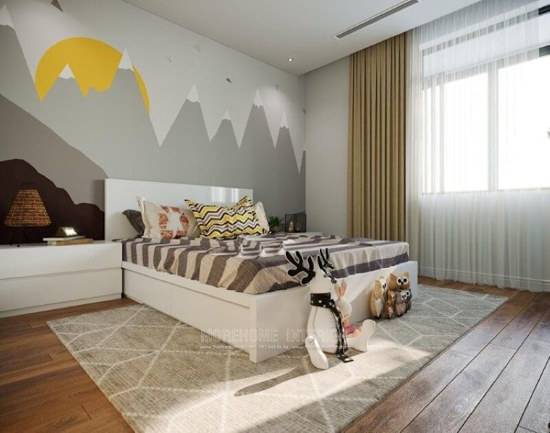 Giường ngủ gỗ acrylic cao cấp với gam màu trắng đơn sắc là một trong những xu thế tất yếu tăng kích thích thị giác vào các đồ chơi thông minh cho con.